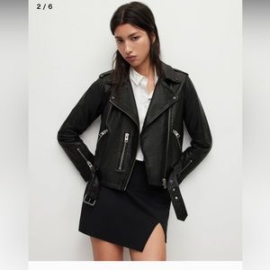All Saints Balfern Leather Biker Jacket